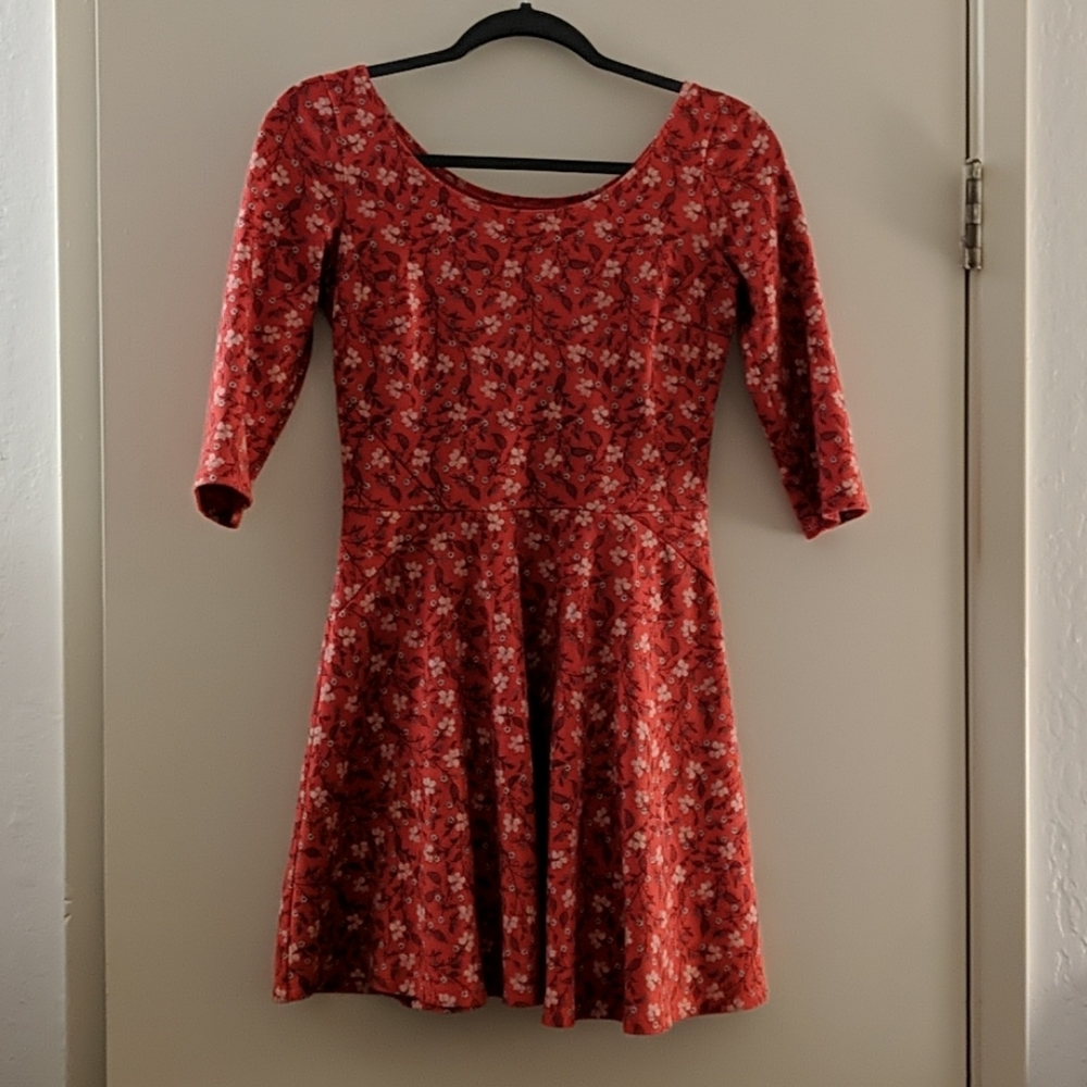 Floral Print Skater Dress